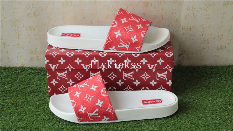 LVS Supemre Slipper White Red